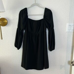 Black flowy dress.